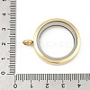 304 Stainless Steel Floating Locket Pendants STAS-E443-41G-02-3