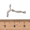 304 Stainless Steel Links Connector Charms STAS-Q323-08P-3