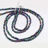 Electroplate Non-magnetic Synthetic Hematite Beads Strands G-J169B-4mm-05-2