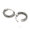 316 Surgical Stainless Steel Hoop Earrings EJEW-D096-09O-AS-2