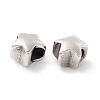 304 Stainless Steel European Beads STAS-M298-08AS-3