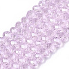 Electroplate Glass Beads Strands EGLA-A044-T2mm-A10-1