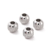 Non-Tarnish Textured 304 Stainless Steel Beads STAS-P306-01A-P-1