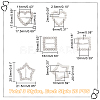 AHADEMAKER 60Pcs 3 Style Alloy Crystal Rhinestone Shoe Decoration FIND-GA0002-81-2
