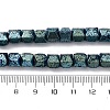 Electroplated Natural Lava Rock Beads Strands G-A256-D01-01F-4