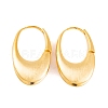 Oval Brass Hoop Earrings for Women EJEW-G391-09G-2