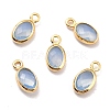 Eco-Friendly Brass with Glass Pendants X-KK-K268-01J-1