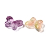 Gradient Color Baking Paint Transparent Glass Beads X-DGLA-N005-05-2