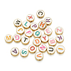 Alloy Enamel Letter Beads ENAM-CJ0001-24-9