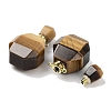 Natural Tiger Eye Perfume Bottle Pendants G-Q163-10G-07-2