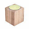 Natural Wood Candle Holder AJEW-T002-01A-4