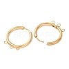 304 Stainless Steel Huggie Hoop Earring Findings STAS-D183-03D-G-3