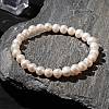 Natural Pearl Beaded Stretch Bracelets BJEW-JB09445-3