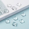 Transparent Clear Glass Square Cabochons GGLA-A001-10mm-8