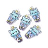 Transparent Printed Acrylic Pendants LS-TACR-G042-01E-4