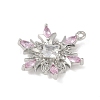 Christmas Theme Brass Micro Pave Cubic Zirconia Pendants KK-Z065-01-03P-2