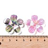 UV Plating Transparent Acrylic Bead Caps MACR-K356-15E-3