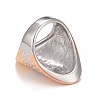 Ion Plating(IP) 304 Stainless Steel Chunky Finger Ring for Women RJEW-B040-06B-3