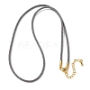 2MM Round Nylon Milan Cord Necklace Makings MAK-F038-C11-G-1
