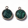Synthetic Malachite Charms G-Q998-026D-2