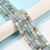 Natural Flower Amazonite Beads Strands G-G002-A06-2