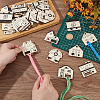 1 Set 32Pcs Wood Embroidery Thread Plate DIY-UN0006-68-2