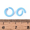 Spray Painted Iron Open Jump Rings IFIN-T017-04B-08-2