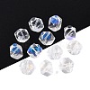 Electroplate Transparent Glass Beads EGLA-Q140-01-A09-1