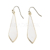 Natural White Shell  Dangle Earrings EJEW-P145-03F-1