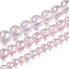 Electroplate Transparent Glass Beads Strands GLAA-T032-T8mm-AB10-4
