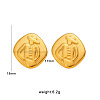304 Stainless Steel Stud Earrings WG29ED6-07-1