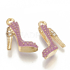 Alloy Enamel Stilettos Pendants X-ENAM-S115-042B-1