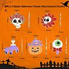 30Pcs 5 Styles Halloween Theme Alloy Enamel Pendants ENAM-CJ0005-10-2