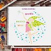 Plastic Reusable Drawing Painting Stencils Templates DIY-WH0172-297-6