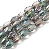 Electroplate Glass Beads Strands EGLA-J013-4x6mm-H02-1