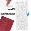 Gorgecraft Transparent Acrylic Sewing Template DIY-GF0002-87-3