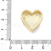 Heart Brass Slide Charms X-KK-P349-18B-G-3