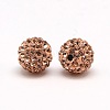 Polymer Clay Rhinestone Beads X-RB-A053-4mm-25-1