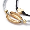 Adjustable Nylon Thread Braided Bead Bracelet Sets X-BJEW-JB05039-01-3