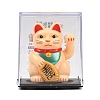 ABS Plastic Solar Powered Maneki-neko Figurines DJEW-B017-01B-02-1