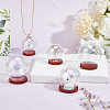 DELORIGIN 6 Sets 3 Style Glass Dome Cover ODIS-DR0001-02-3