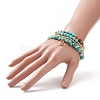 4Pcs 4 Style Natural & Synthetic Mixed Gemstone Chips & Heishi Beaded Stretch Bracelets Set BJEW-JB09922-5