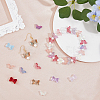 SUPERFINDINGS 200Pcs 10 Style Transparent Spray Painted Glass Beads GLAA-FH0001-70-4