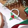 Christmas Glass Finger Rings RJEW-TA00220-1