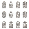 24Pcs 6 Style Rack Plating Alloy Pendants FIND-CA0006-68-1