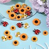 45Pcs 5 Styles Opaque Resin Cabochons CRES-YW0001-36-4