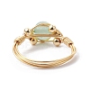 Copper Wire Wrapped Natural Gemstone Finger Ring for Women RJEW-JR00624-5