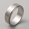 304 Stainless Steel Plain Rotating Finger Ring RJEW-WH0011-10G-P-1