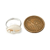 Natural Cowrie Shell Finger Rings RJEW-TA00171-3