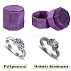 Velvet Cover Plastic Couple Ring Box VBOX-WH20003-001K-5